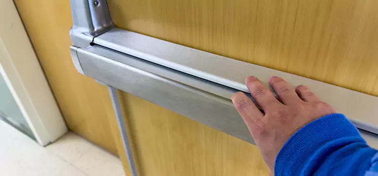 Installing a Push Bar on a Door Fruit Cove